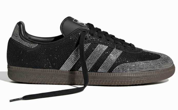 Adidas Samba OG Women's Sneaker – Rhinestone Black & Silver (IH9052)