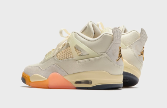 Jordan WMNS Air Jordan 4 - Retro Coconut Milk  Metallic Gold  Muslin  Bright Mango  Sundial  Black