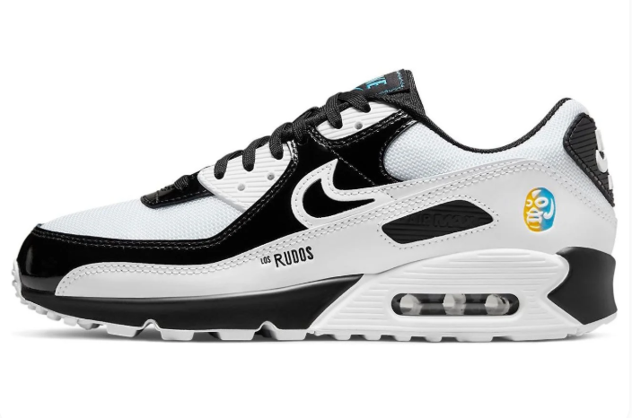 Nike Air Max 90 'Lucha Libre' Sneaker – Black/White/Blue/Yellow (DM6178-010)