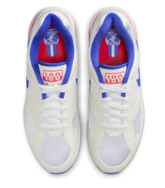 Nike Air Max 180 'Ultramarine' 2024 Retro Sneaker – White/Blue/Red (FJ9259-100)