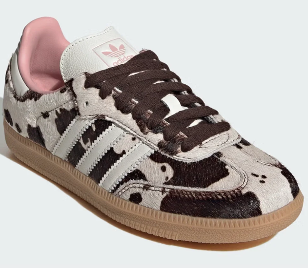 Adidas Samba Women's Faux Fur Cow Print