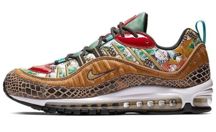 Nike Air Max 98 'Chinese New Year 2019' Sneaker – Multi-Color/Metallic Gold (BV6649-708)