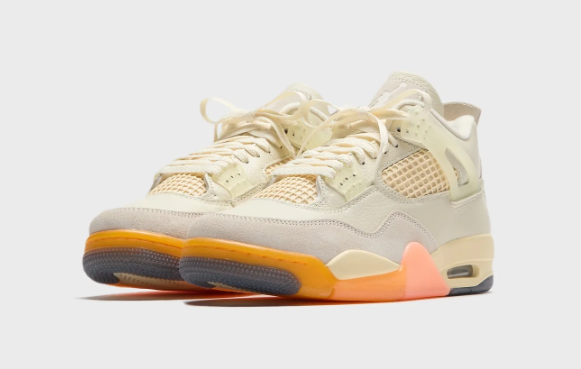 Jordan WMNS Air Jordan 4 - Retro Coconut Milk  Metallic Gold  Muslin  Bright Mango  Sundial  Black
