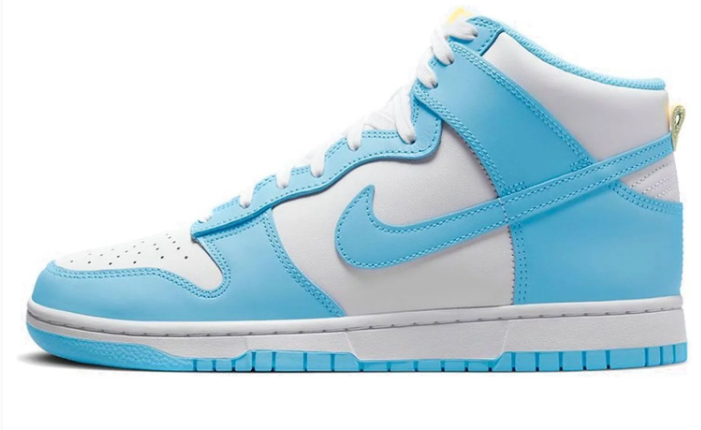 Nike Dunk High 'Blue Chill' Sneaker – White/Blue Chill/Yellow (DD1399-401)