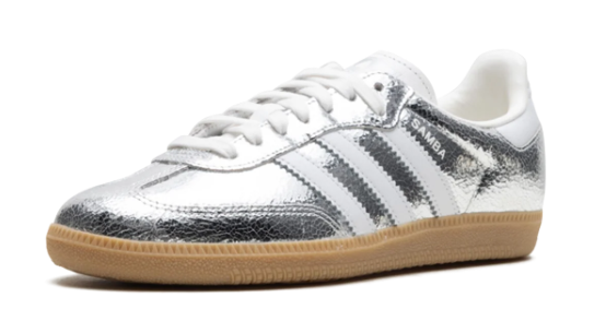 Adidas Samba OG Women's 'Cracked Silver' | Silver Metallic | JR0035