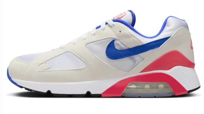 Nike Air Max 180 'Ultramarine' 2024 Retro Sneaker – White/Blue/Red (FJ9259-100)