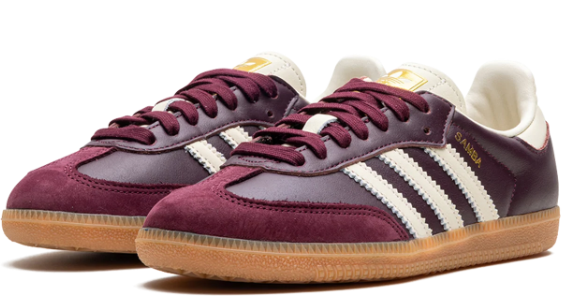 Adidas Samba OG Women's Sneaker – Maroon & Cream White (ID04779)