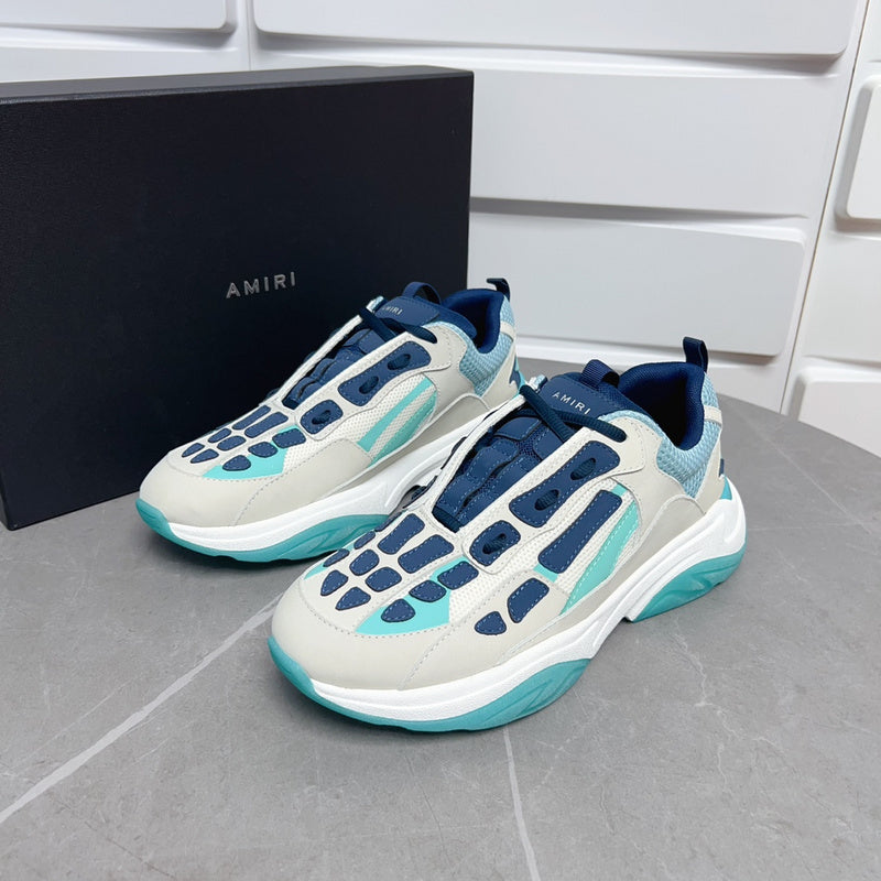 AMIRI Bone Runner 'Cream/Navy/Teal'