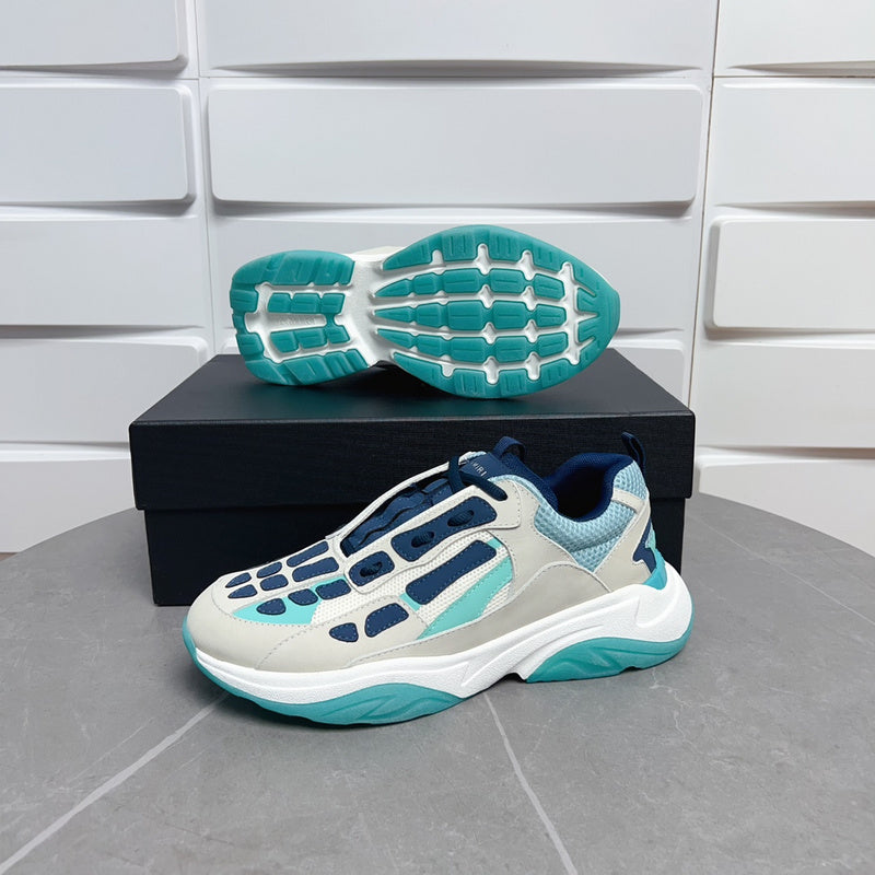 AMIRI Bone Runner 'Cream/Navy/Teal'