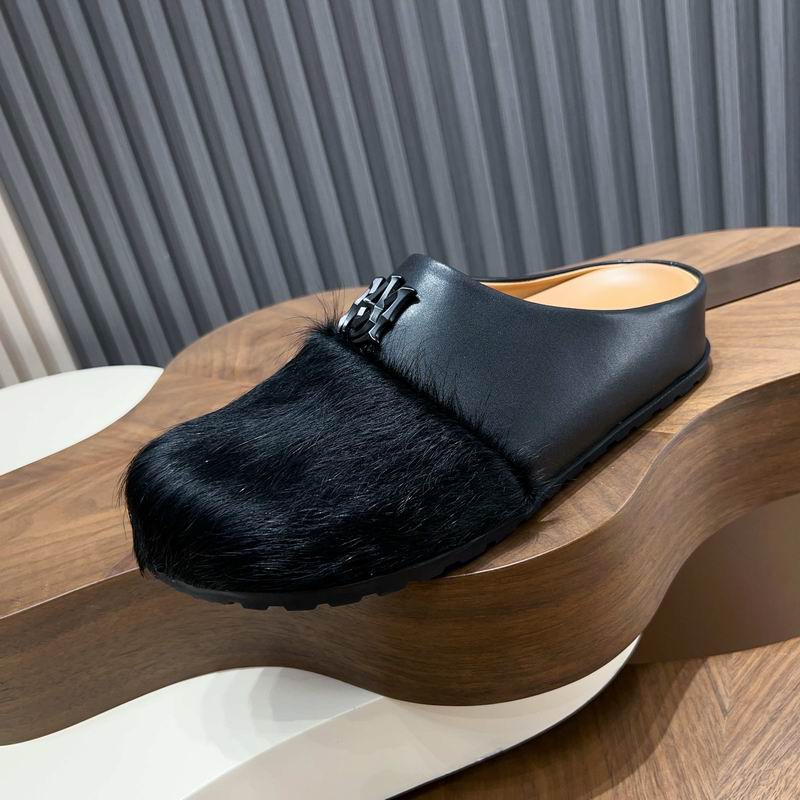 AMIRI MA Logo Pony Hair Mule 'Black'