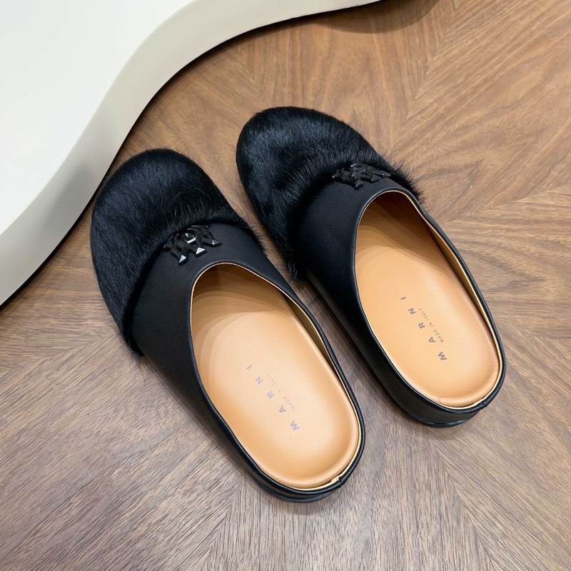 AMIRI MA Logo Pony Hair Mule 'Black'