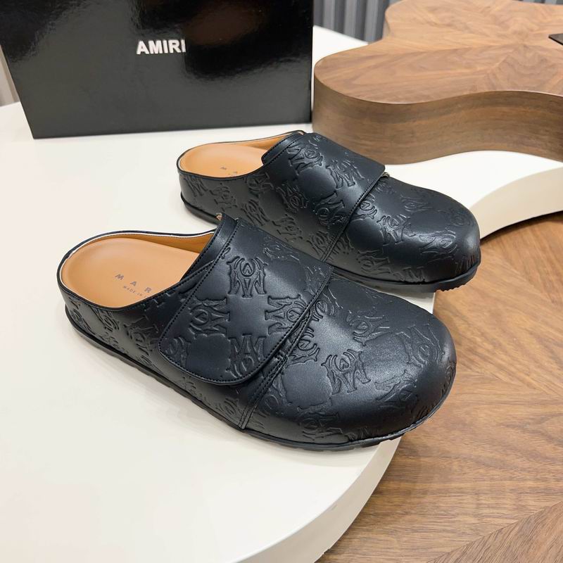 AMIRI Monogram Embossed Mule 'Black'