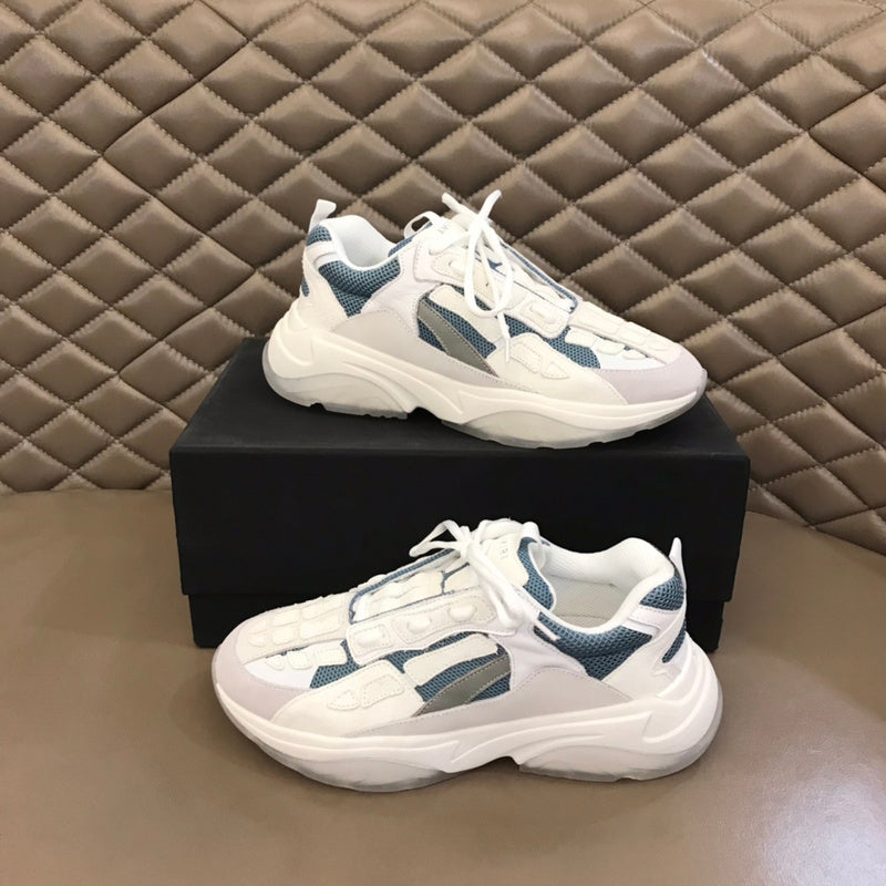 Amiri Bone Runner Sneaker – White / Blue