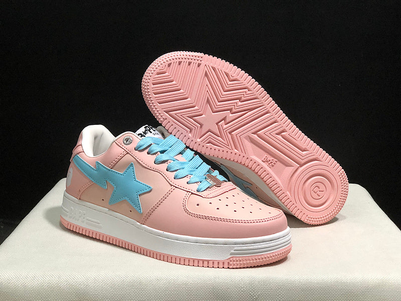 BAPE Bapesta Low 'Pink/Blue'