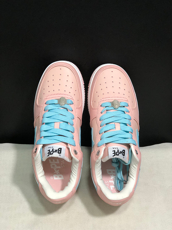 BAPE Bapesta Low 'Pink/Blue'