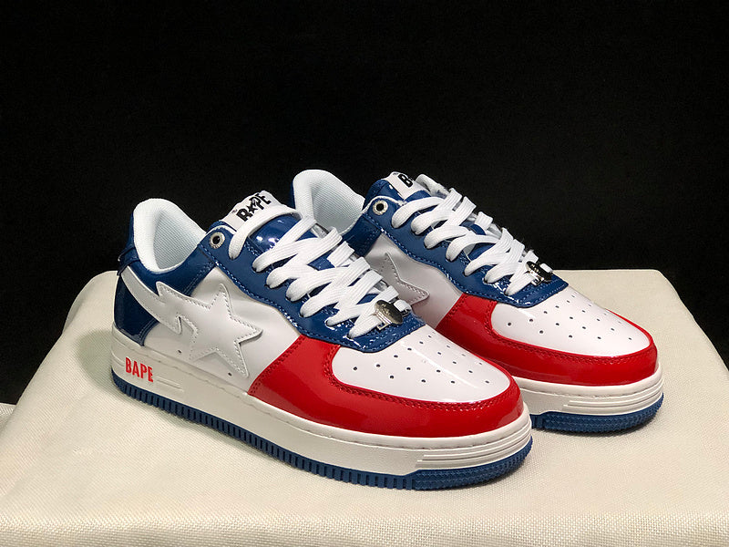 BAPE Bapesta Low 'Red/White/Blue'