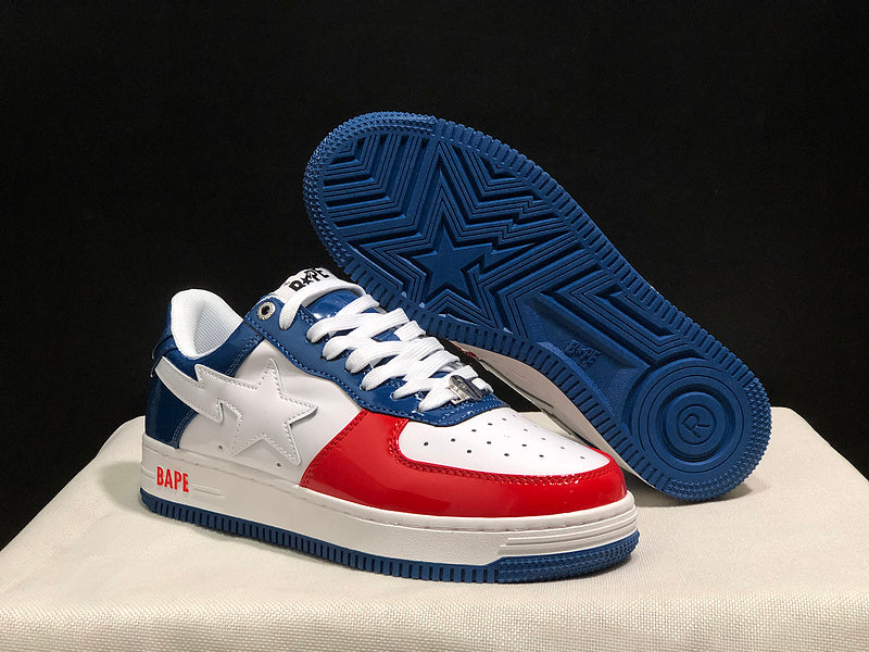 BAPE Bapesta Low 'Red/White/Blue'