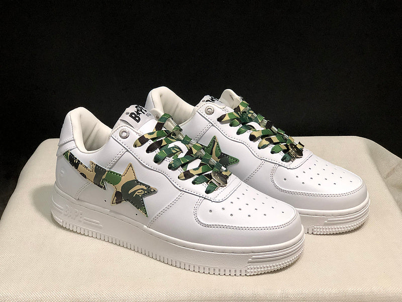 BAPE Bapesta Low 'White ABC Camo'