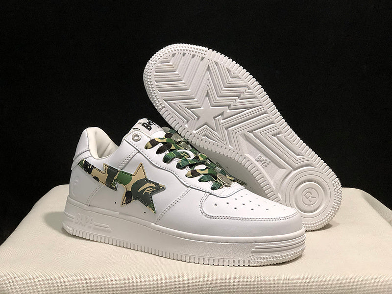 BAPE Bapesta Low 'White ABC Camo'