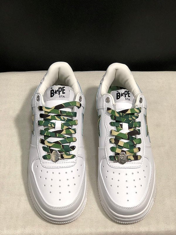 BAPE Bapesta Low 'White ABC Camo'