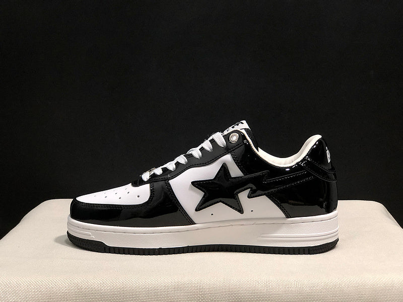 BAPE Bapesta Low 'Black/White'