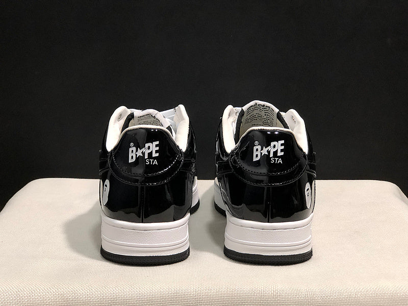 BAPE Bapesta Low 'Black/White'
