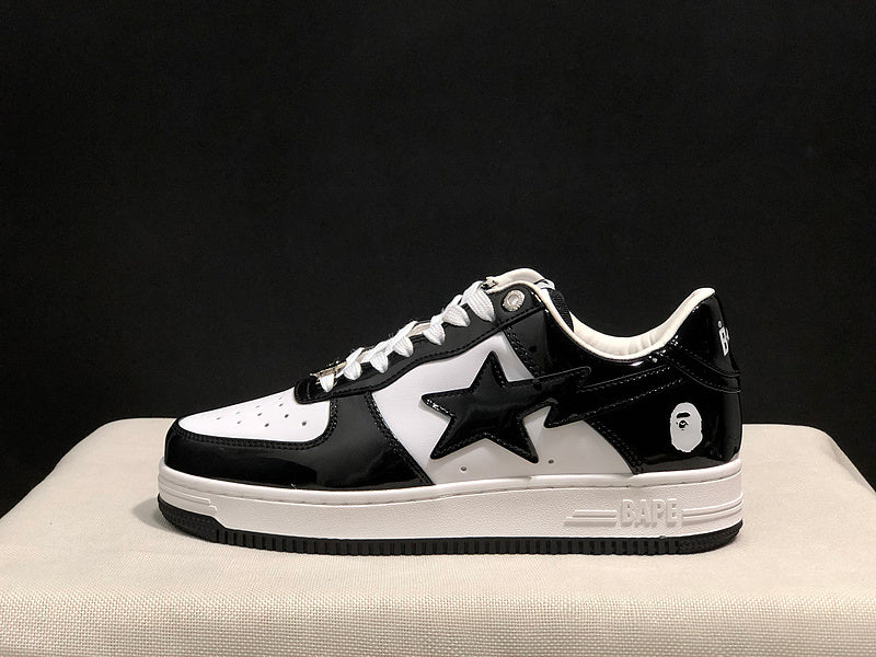 BAPE Bapesta Low 'Black/White'
