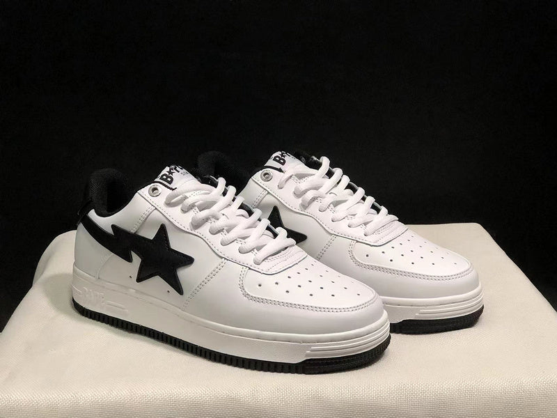 BAPE Bapesta Low 'White/Black'