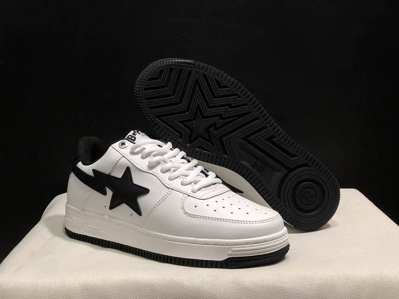 BAPE Bapesta Low 'White/Black'