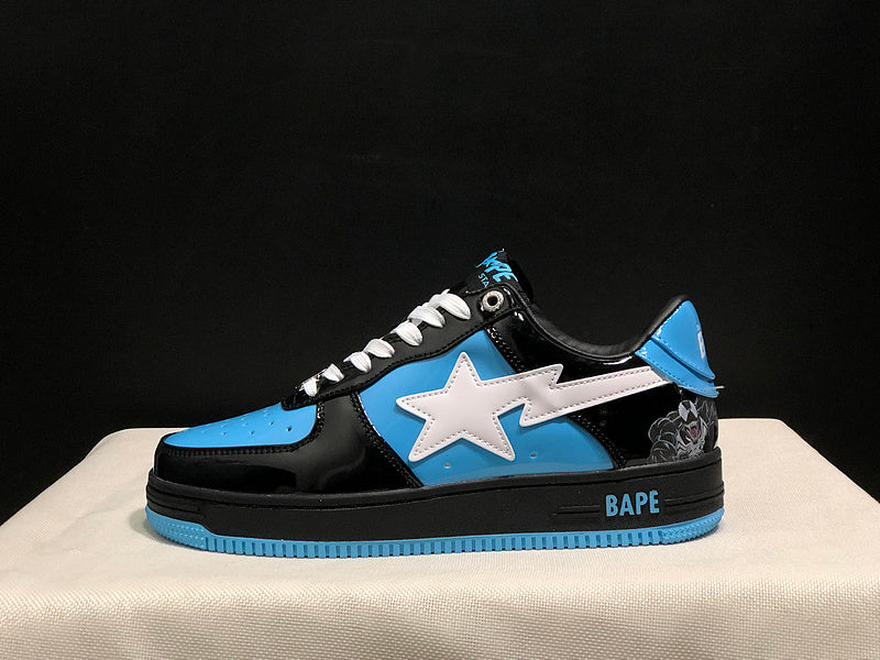 BAPE Bapesta Low 'Black/Blue'