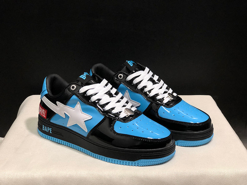 BAPE Bapesta Low 'Black/Blue'