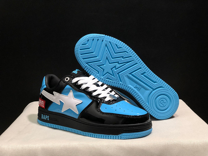 BAPE Bapesta Low 'Black Blue'