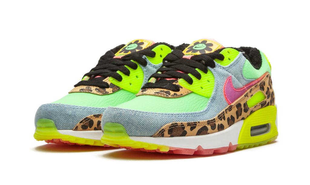 W Air Max 90 LX "Denim Leopard Print" CW3499 300