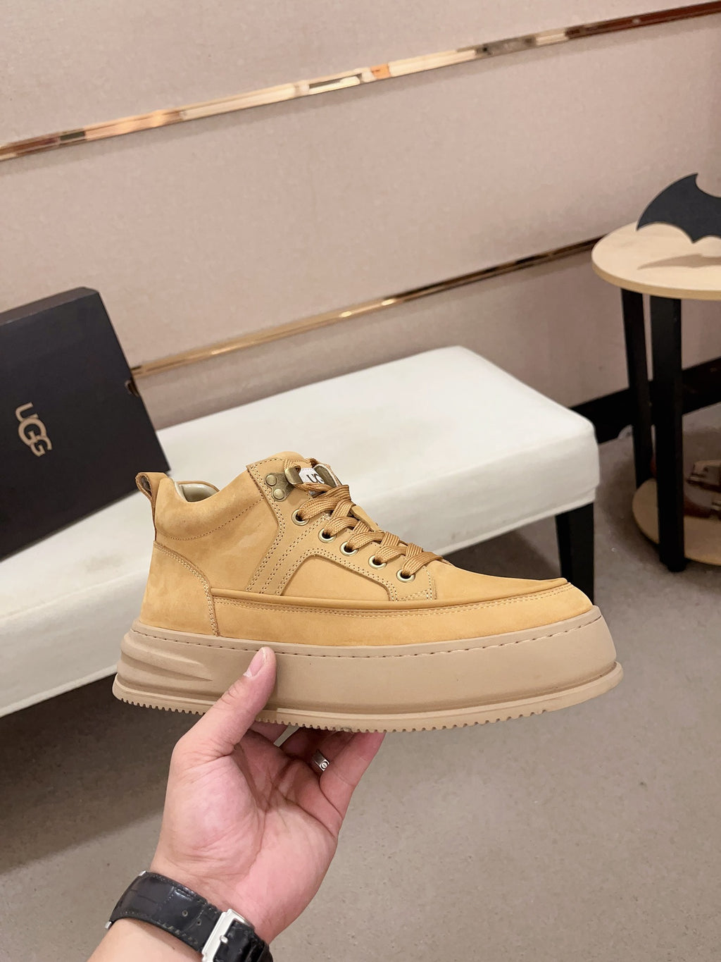 UGG High-Top Platform Sneaker 'Wheat'