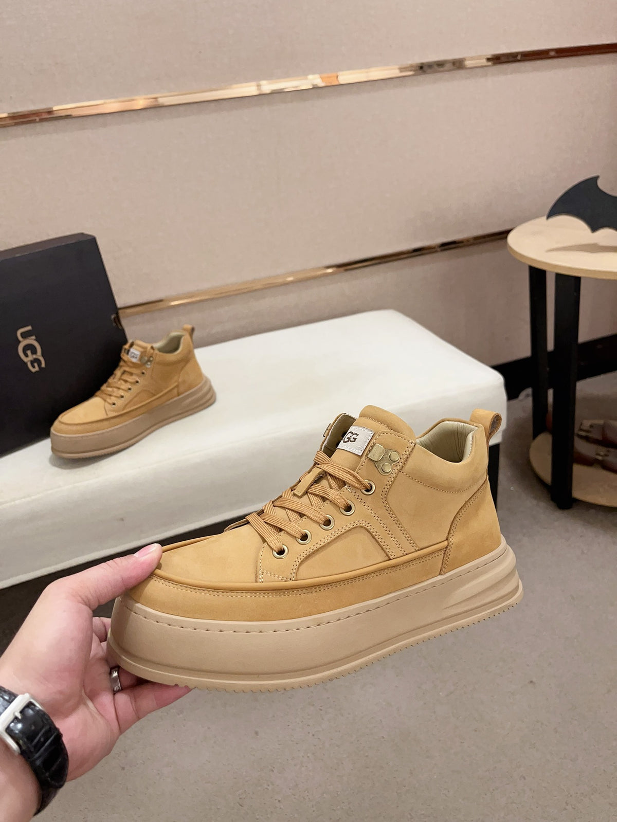 UGG High-Top Platform Sneaker 'Wheat'