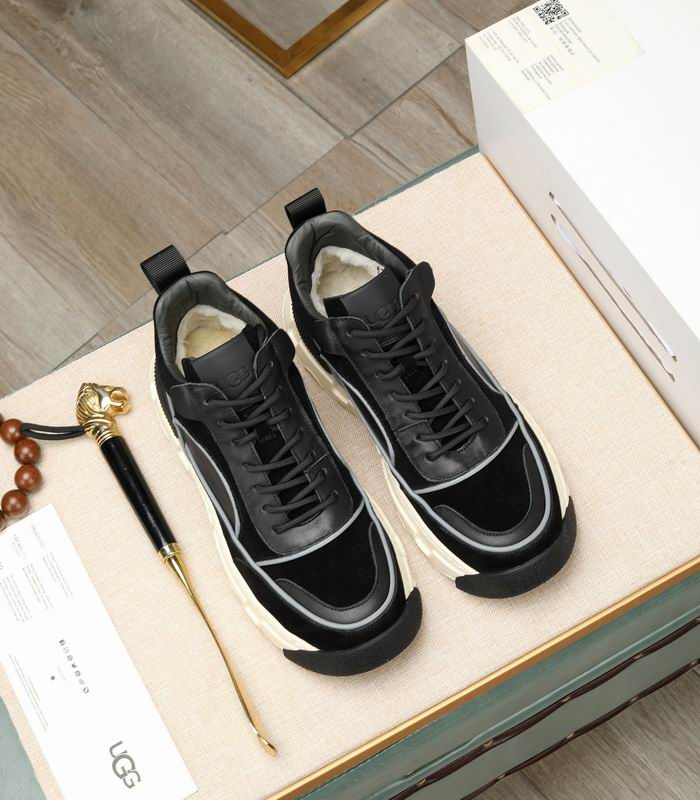 UGG Shearling-Lined Chunky Sneaker 'Triple Black'