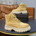Shearling-Lined High-Top Platform Boot 'Wheat'
