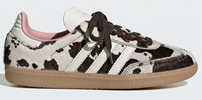 Adidas Samba Women's Faux Fur Cow Print